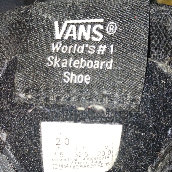 Vans Old Skool Sk8-Hi Zip Checkerboard Kids Size 2 - Picture 8 of 8